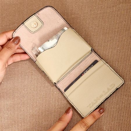 Handcrafted Honey Dew Wallet Leather Radiant Alluring